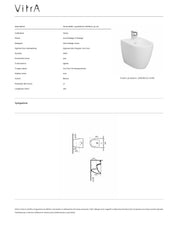 VITRA BIDET SENTO