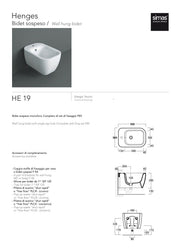 SIMAS BIDET SOSPESO HENGES