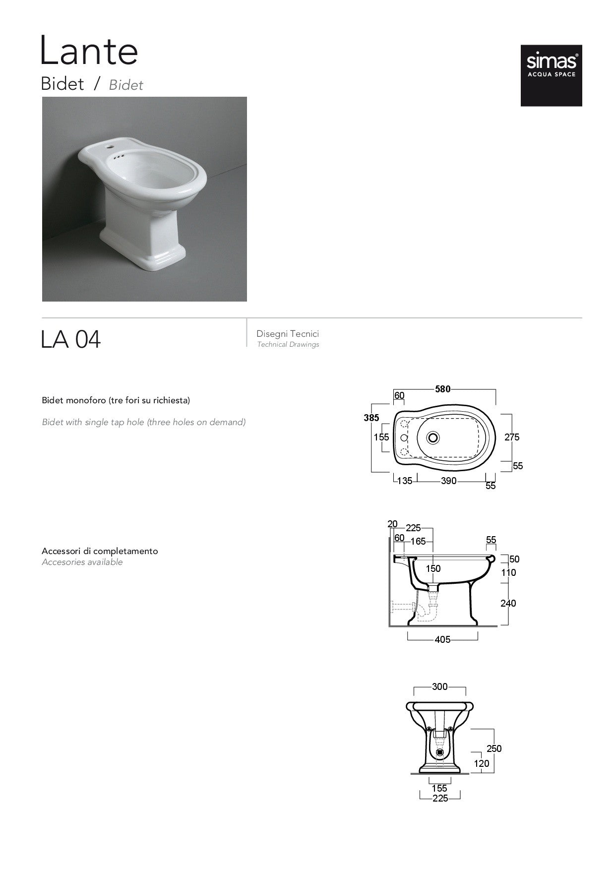 SIMAS LANTE BIDET