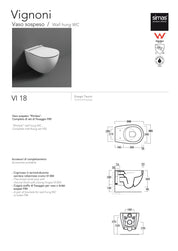 SIMAS VIGNONI WALL-HUNG TOILET