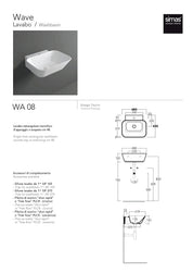 SIMAS WAVE WASHBASIN 48