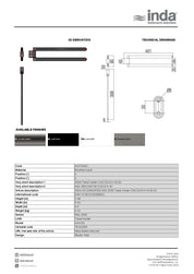 INDA MITO SWIVEL DOUBLE TOWEL RAIL