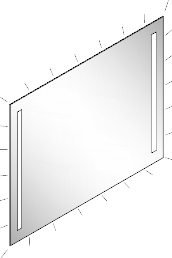 ARTELINEA FLASH COLLECTION MIRROR LED BAND+LED DIFFUSION