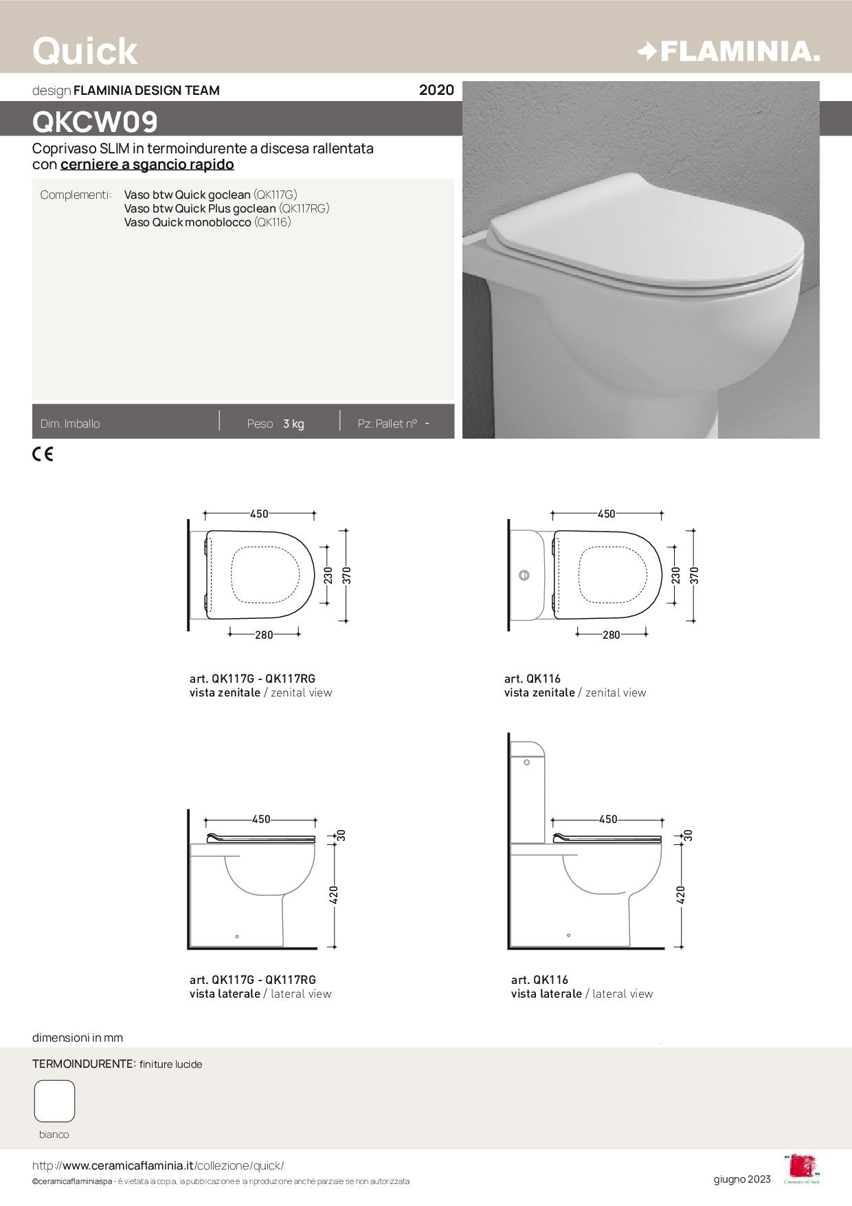 FLAMINIA SEDILE APP/QUICK SLIM RALLENTANTO