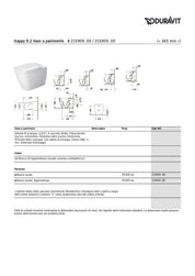 DURAVIT HAPPY D.2 FLOOR-STANDING WC C/SOFT-CLOSE SEAT + BIDET SET