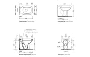 FLAMINIA SPRINT SET VASO A PAVIMENTO C/COPRIVASO CHIUSURA TRADIZIONALE + BIDET