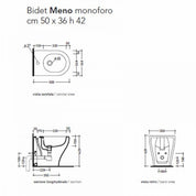 FLAMINIA MENO FLOOR-STANDING BIDET