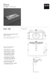 SIMAS WAVE WASHBASIN 100