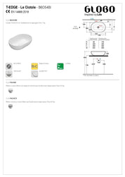 GLOBO T-EDGE 54 LAVABO