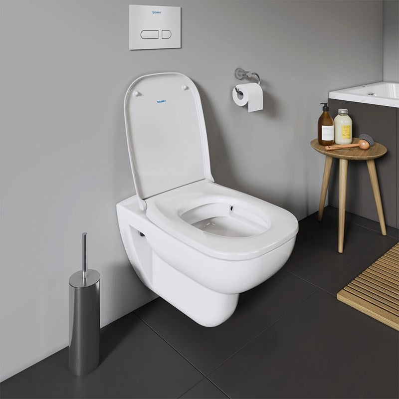 DURAVIT D-CODE RIMLESS WALL-MOUNTED TOILET SET W/SEAT