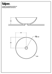 FALPER CIOTOLA 43 LAVABO TONDO