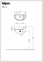 FALPER BOWLLINO LAVABO IN CERAMILUX