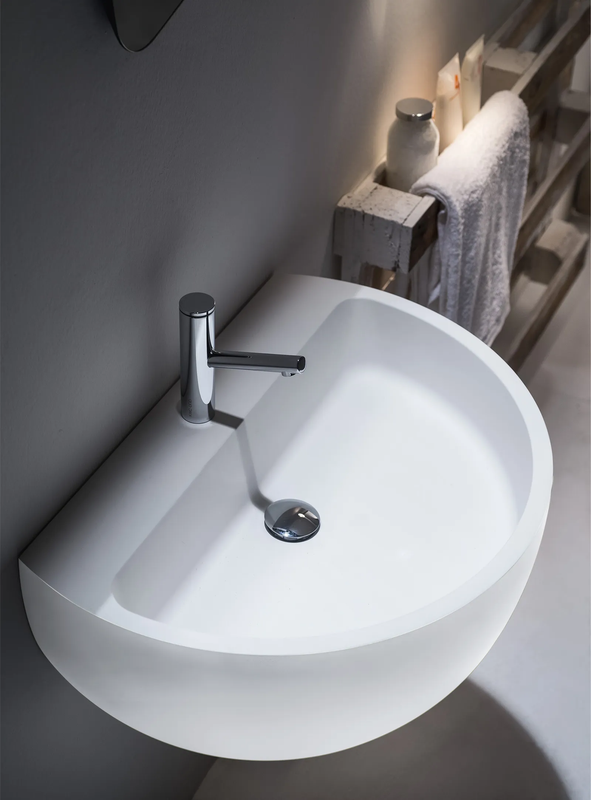 FALPER BOWL LAVABO DA PARETE IN CRISTALPLANT