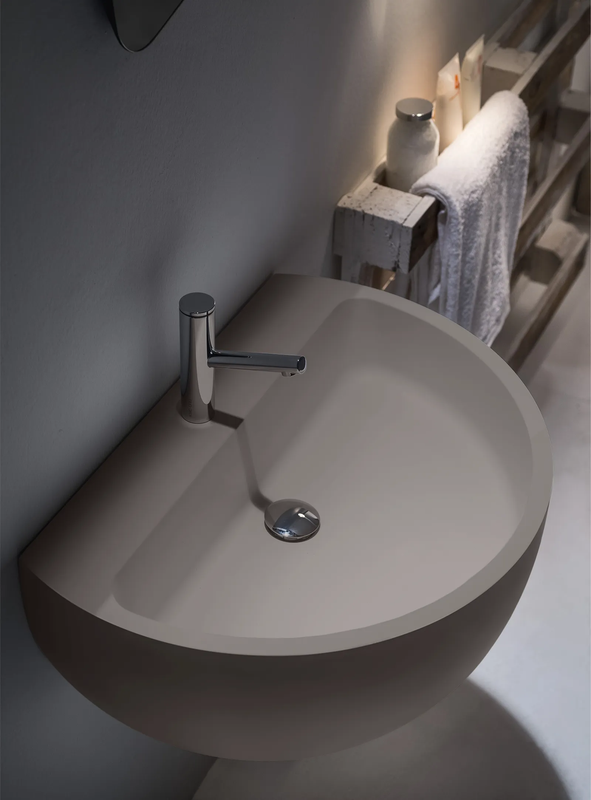 FALPER BOWL LAVABO DA PARETE IN CRISTALPLANT