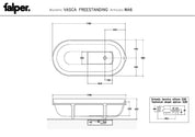 FALPER FREESTANDING BATHTUB COUNTER MOULD