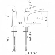 NEWFORM O'RAMA MIX BASIN MIXER WITHOUT WASTE