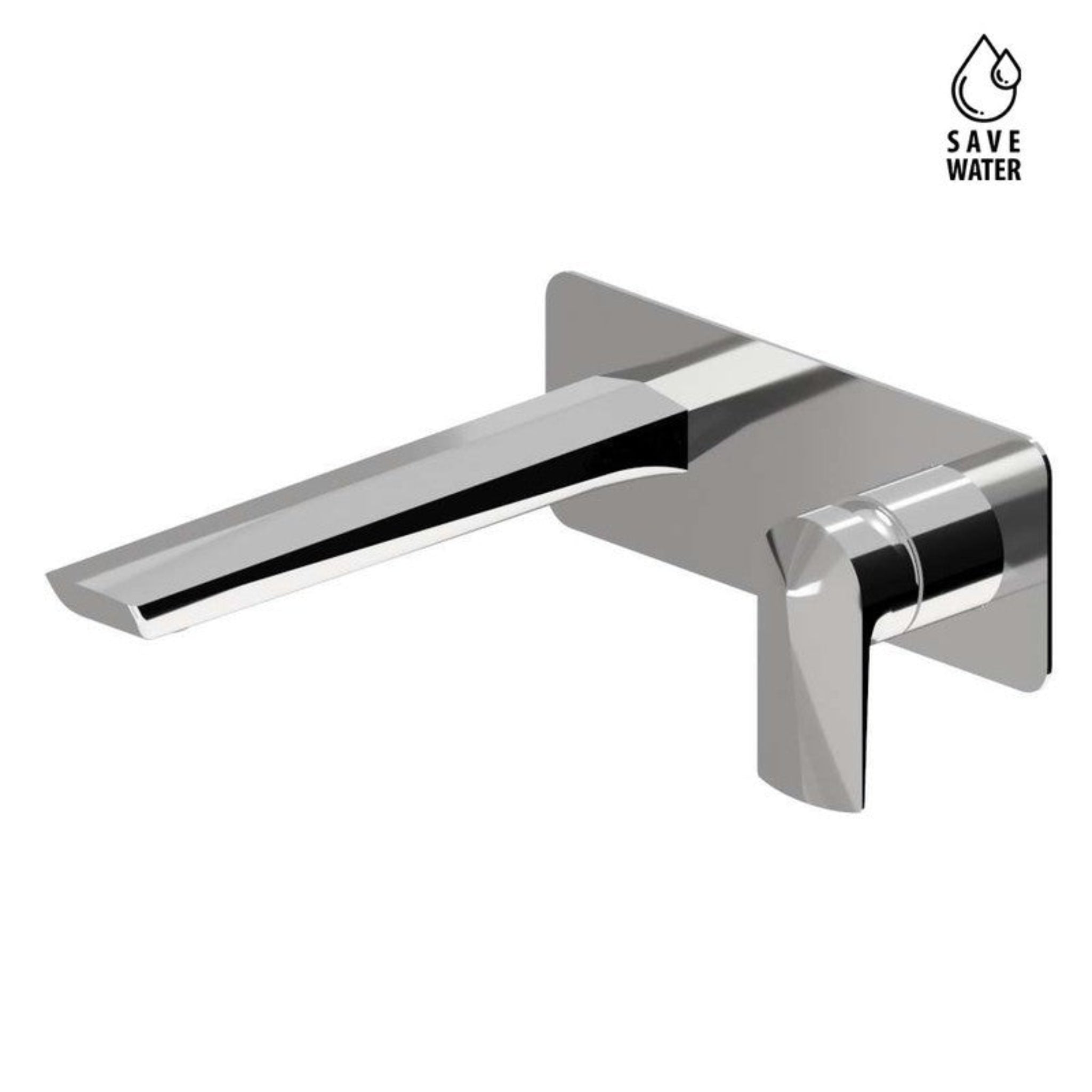 NEWFORM DELTA GRUPPO MISCELATORE MONOCOMANDO A PARETE PER LAVABO BOCCA L. 217 mm