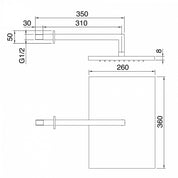 TREEMME ARCHÉ WALL-MOUNTED SHOWER HEAD