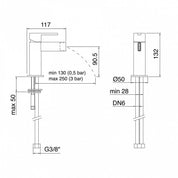 TREEMME TIME-TIME OUT MISCELATORE MONOCOMANDO BIDET