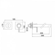 TREEMME TIME-TIME OUT MISCELATORE MONOCOMANDO LAVABO A INCASSO 246
