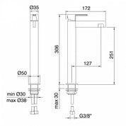 TREEMME TIME-TIME OUT MISCELATORE MONOCOMANDO LAVABO ALTO 251