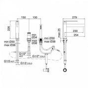 TREEMME TIME-TIME OUT 3-HOLE DECK-MOUNTED SINGLE-LEVER GROUP
