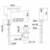 TREEMME TIME-TIME OUT SINGLE LEVER BIDET MIXER