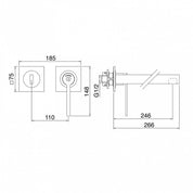 TREEMME TIME- TIME OUT MISCELATORE MONOCOMANDO LAVABO A INCASSO 246