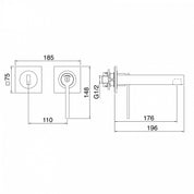 TREEMME TIME-TIME OUT MISCELATORE MONOCOMANDO LAVABO A INCASSO 176
