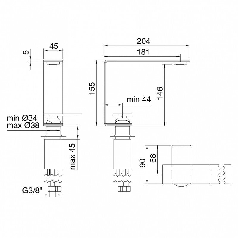 TREEMME 5MM MIX SINGLE-LEVER BASIN MIXER 146