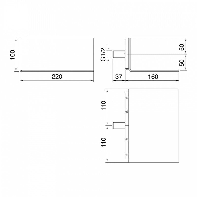 TREEMME 5MM WALL-MOUNTED WATERFALL 220