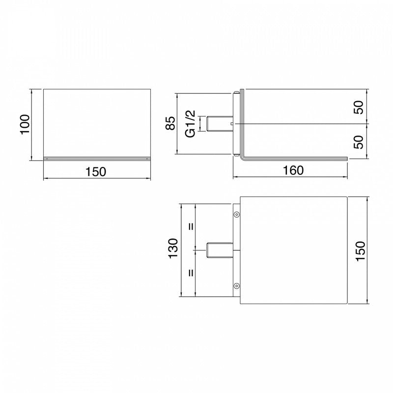 TREEMME 5MM WALL-MOUNTED WATERFALL 150