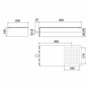 TREEMME 5MM WALL-MOUNTED SHOWER HEAD 220