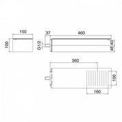 TREEMME 5MM WALL SHOWER HEAD 150