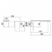 TREEMME 5MM MIX MONOCOMANDO LAVABO INCASSO 170