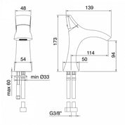 TREEMME HEDÓ SINGLE LEVER BASIN/BIDET MIXER 94