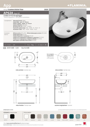 FLAMINIA APP LAVABO DA APPOGGIO 62