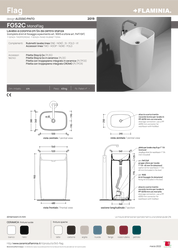 FLAMINIA MONOFLAG FREESTANDING BASIN