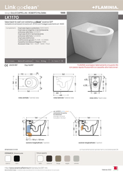 FLAMINIA LINK WC A PAVIMENTO