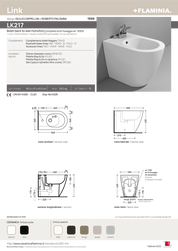 FLAMINIA LINK BIDET A PAVIMENTO
