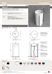 FLAMINIA MONOROLL FREESTANDING BASIN