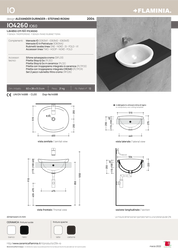 FLAMINIA IO 60 RECESSED BASIN