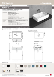 FLAMINIA MINIWASH 60 COUNTERTOP BASIN