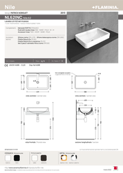 FLAMINIA NILE RECESSED BASIN