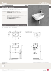 FLAMINIA PASS COUNTERTOP-WALL BASIN