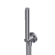 RITMONIO ROUND HAND SHOWER WITH HOSE AND WALL OUTLET WITH HAND SHOWER HOLDER