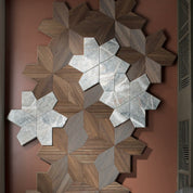 FOGLIE D'ORO 3D MODULAR BOISERIE RELEVO AZALEA 3D AND AZALEA 3D ART