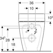 GEBERIT AQUACLEAN TUMA COMFORT FLOOR-STANDING, WALL-HUNG TOILET