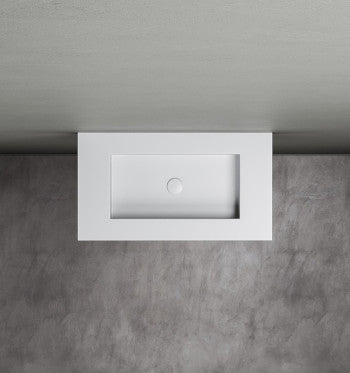 ACQUAPAZZA KUBE60 LAVABO INTEGRATO PER TOP SOSPESO