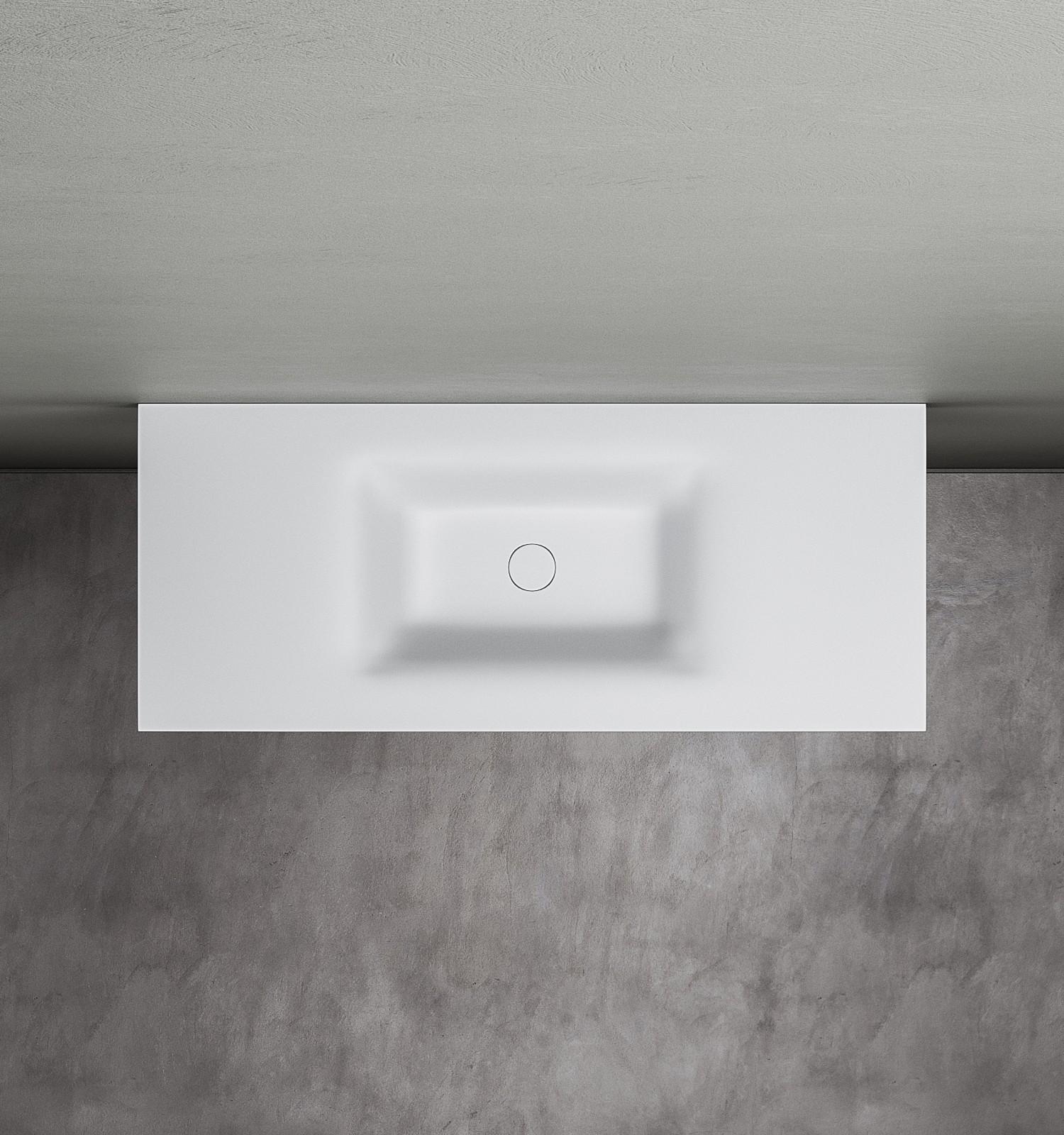 ACQUAPAZZA PEACY LAVABO INTEGRATO PER TOP SOSPESO